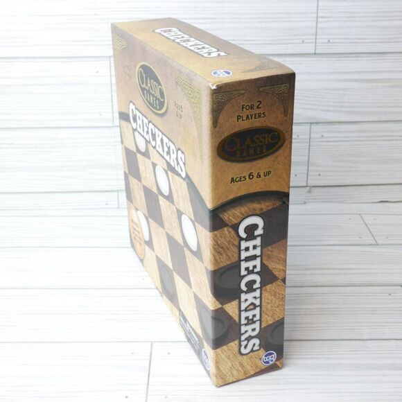Classic Games Checkers For 2 Players Ages 6+ And Instructions 2020 NEW - Picture 2 of 6